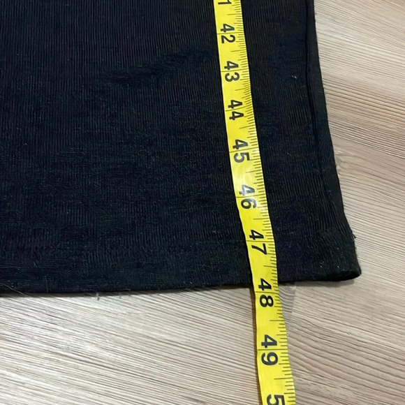 Zara knit midi dress Front cutouts Long sleeved Black Size S NWT Stretchy Sleek - Picture 8 of 12